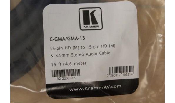 12 stereo audio kabels KRAMER